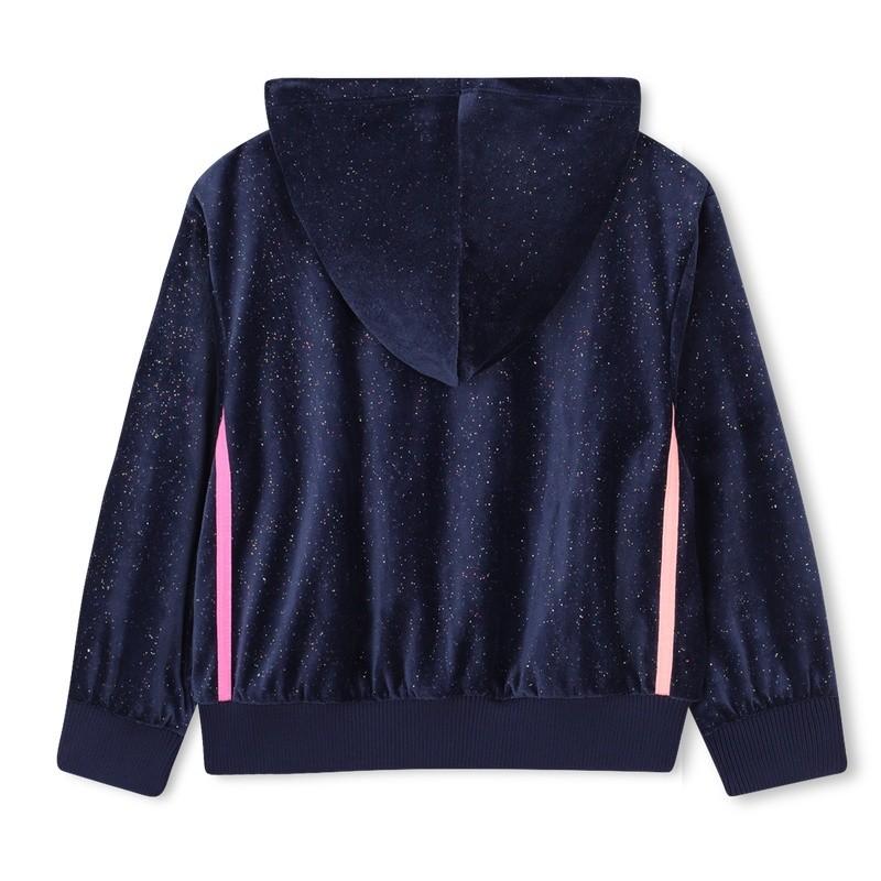 Cardigan in velluto lucido U21365 85T BILLIEBLUSH 