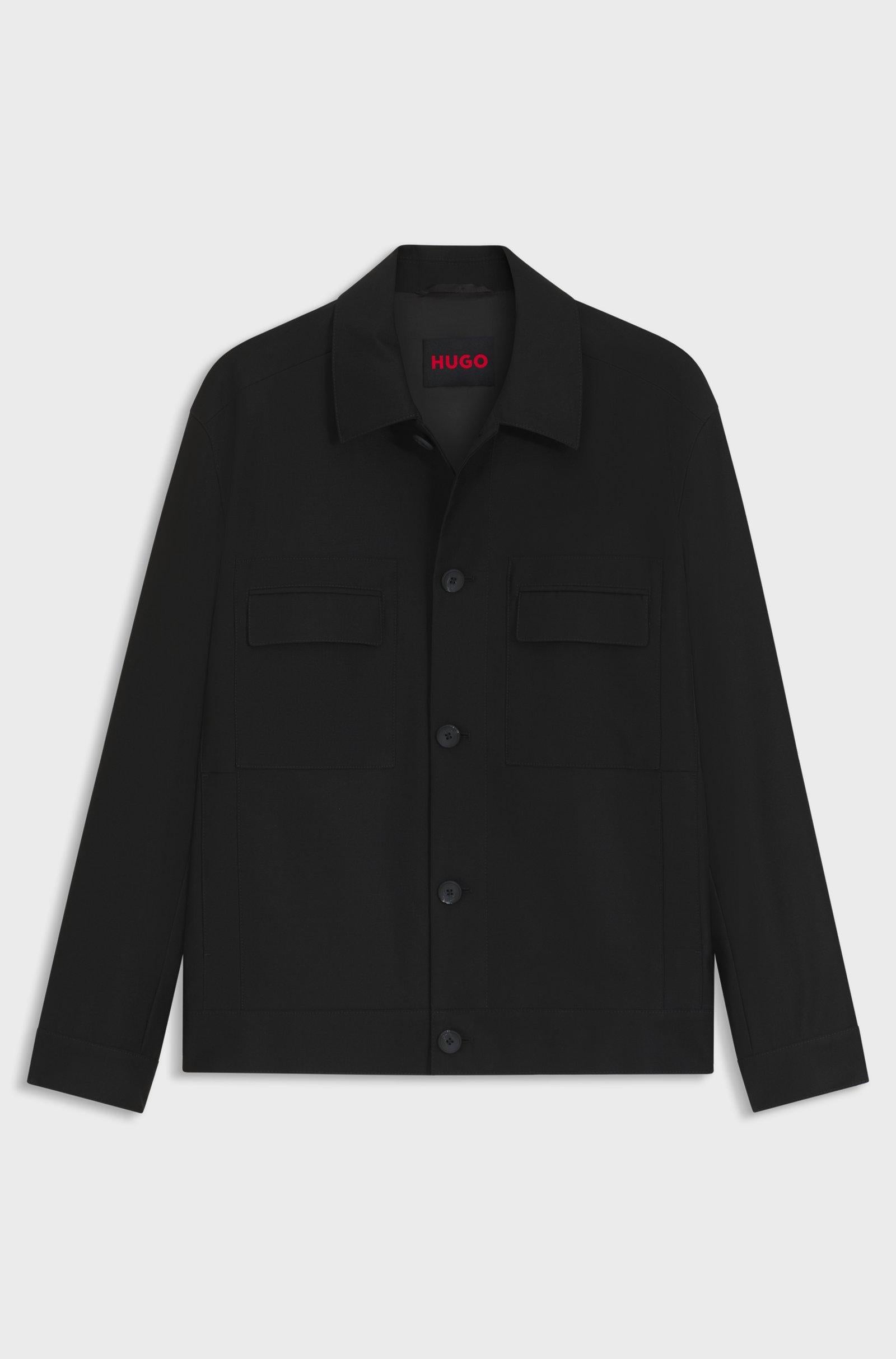 Giacca slim-fit in twill blend wool 50547219 001 HUGO 