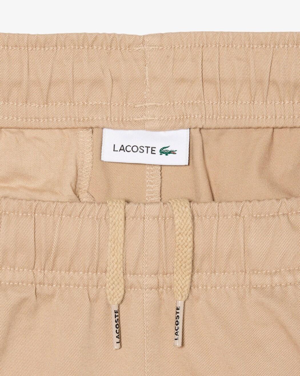 Shorts chino in twill di cotone elasticizzato 847155 02S LACOSTE 