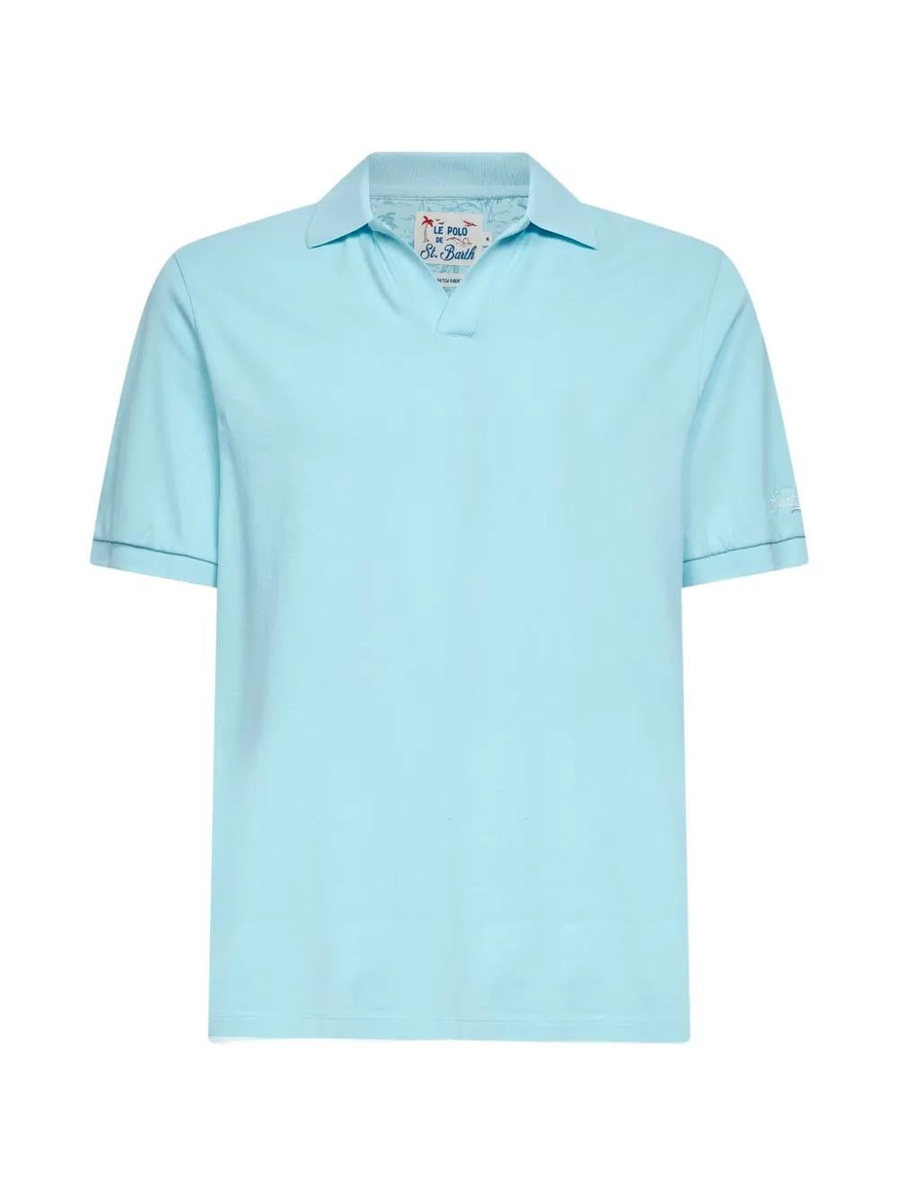 Polo con logo ricamato CHS0001 00158L MC2 SAINT BARTH 