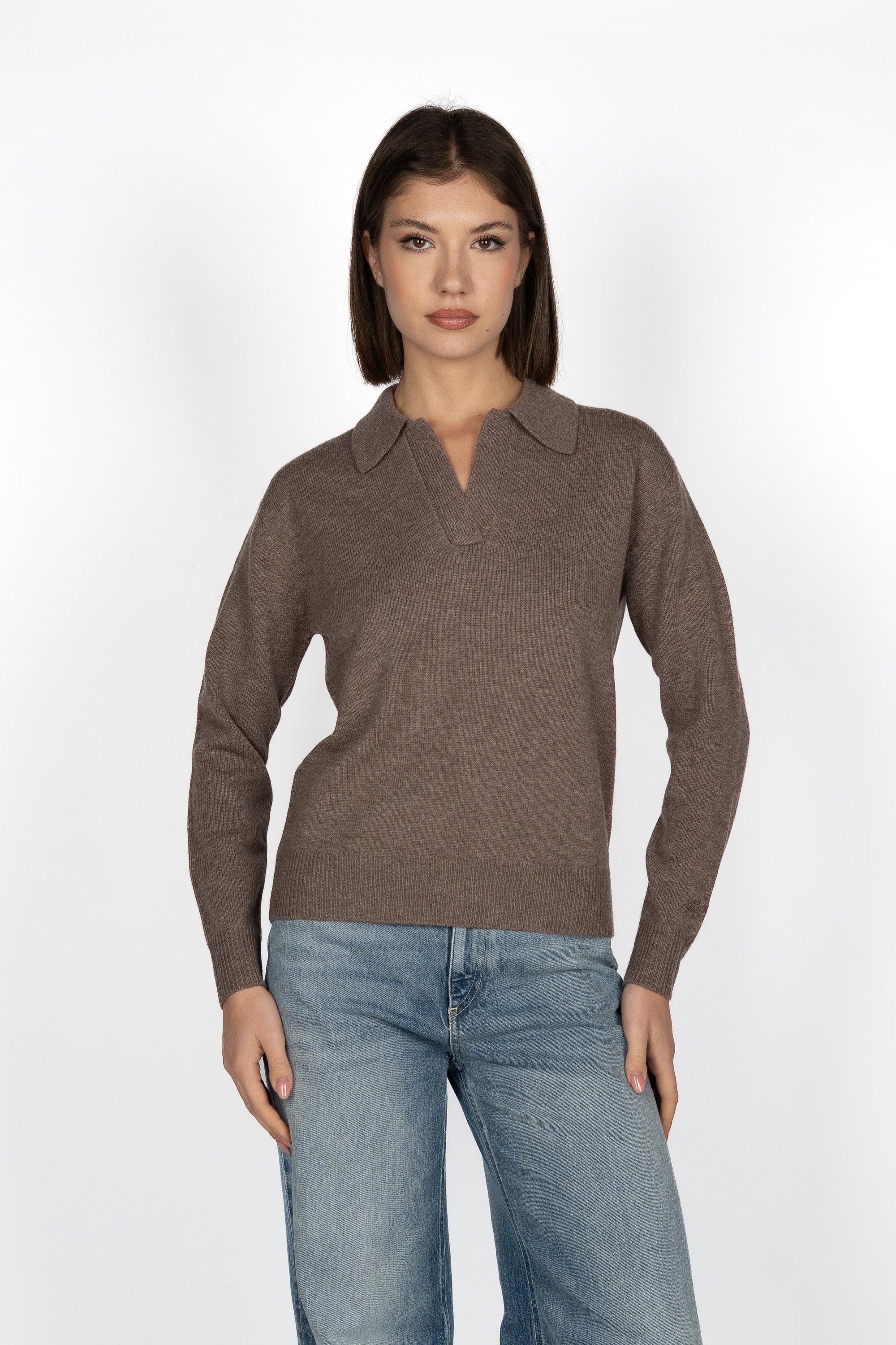 Maglione Eze con collo polo EZE0003 00028I MC2 SAINT BARTH 