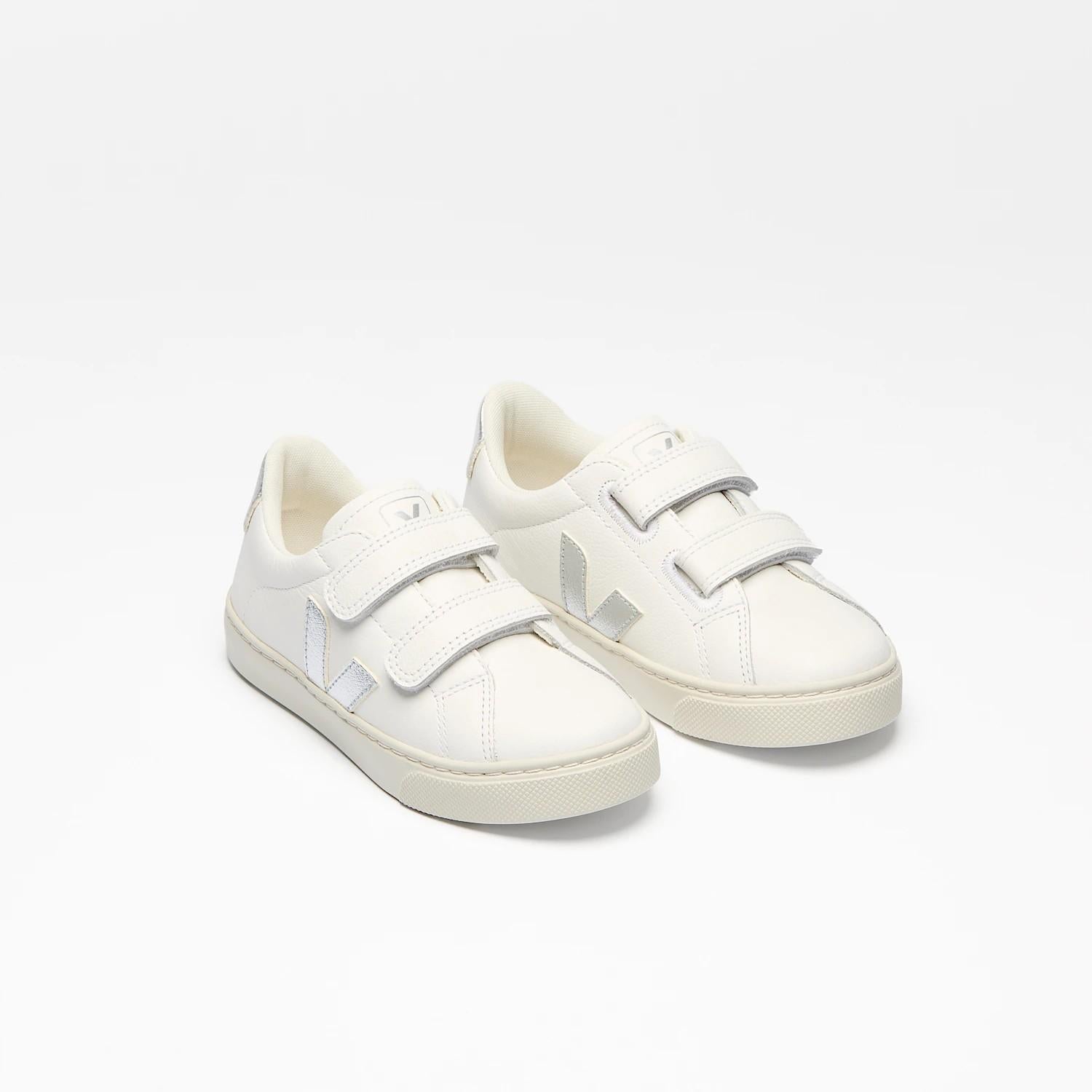 Esplar leather white silver SV0520 956 VEJA 
