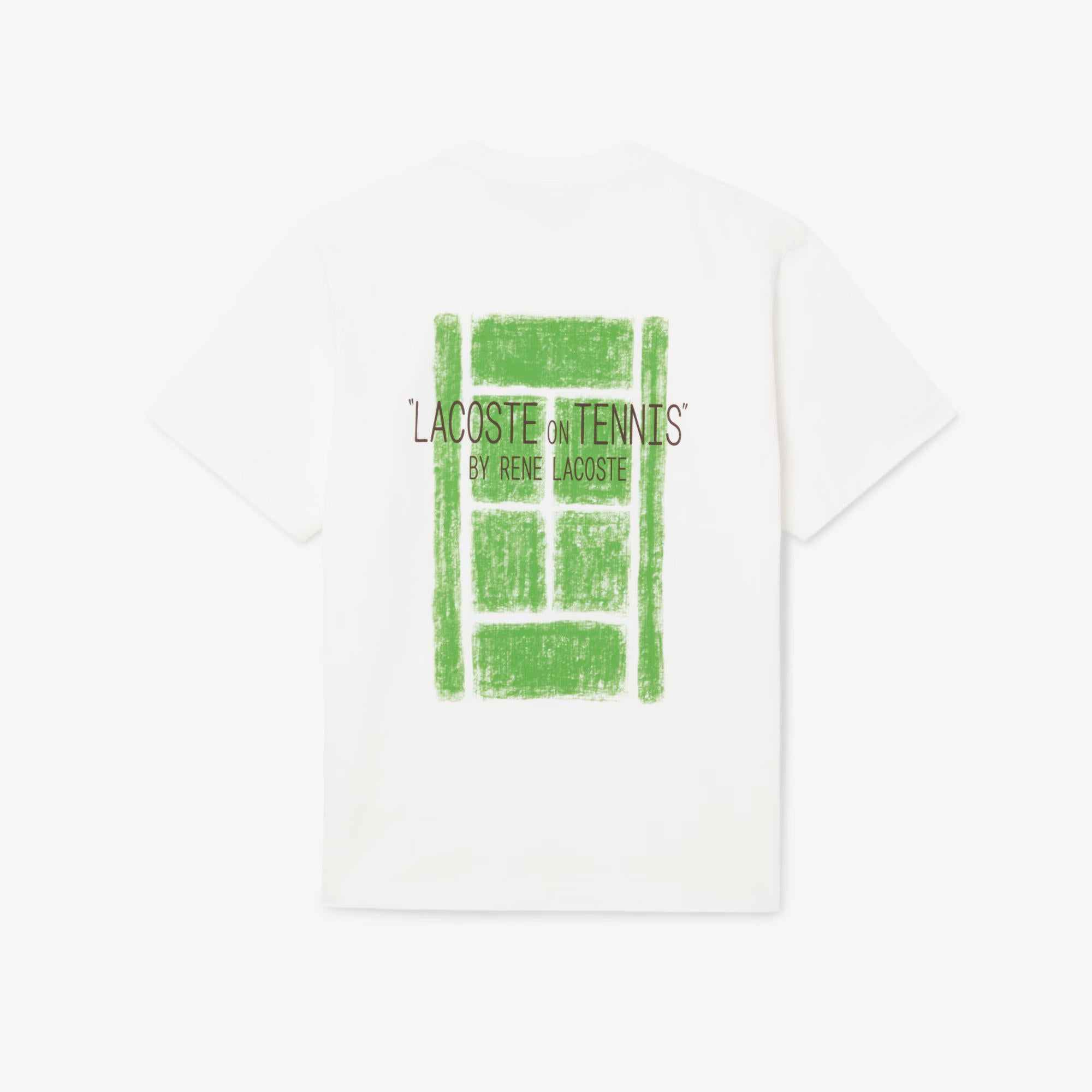 T-shirt in cotone con stampa TH2197 70V LACOSTE 