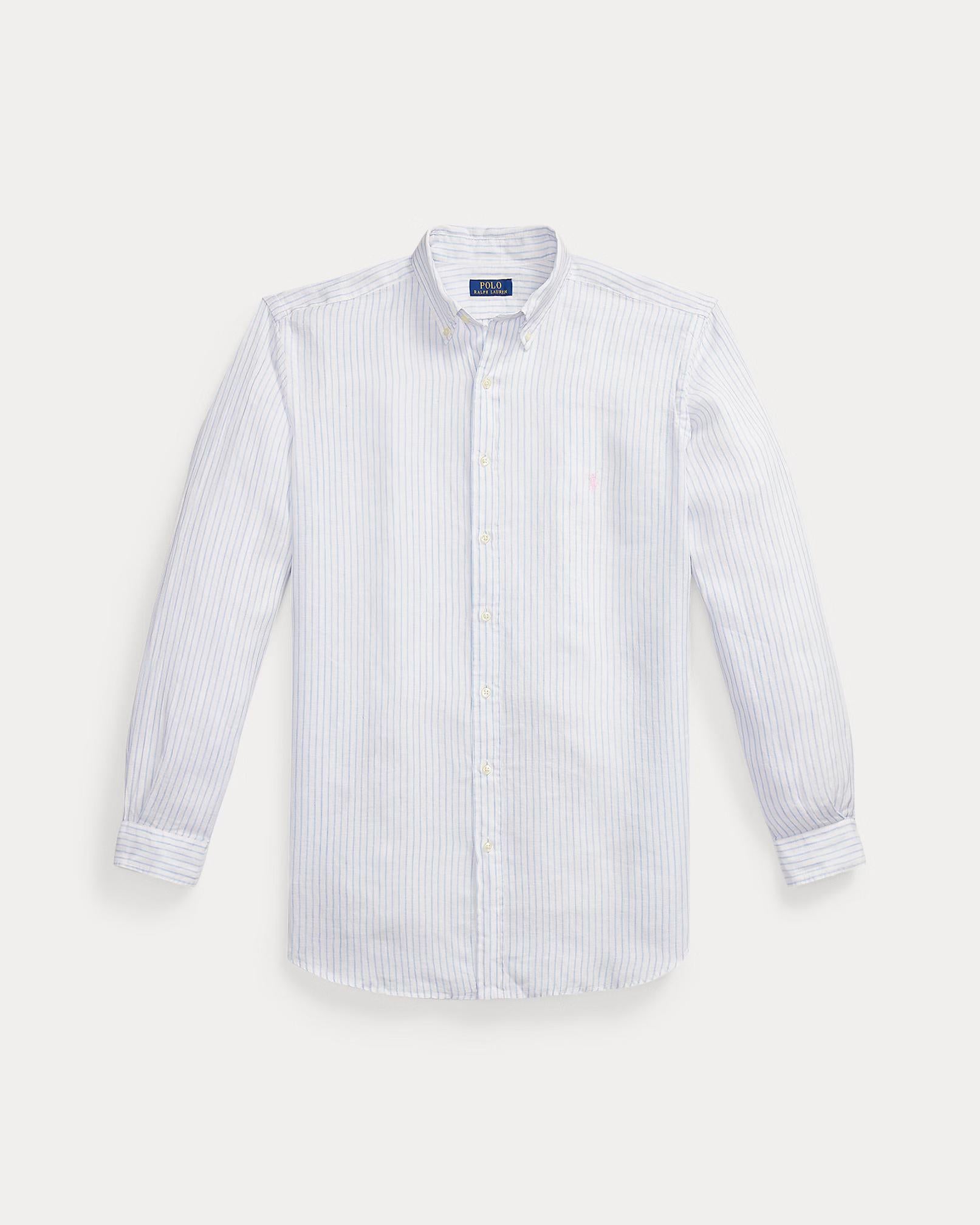 Camicia in lino a righe 710B15594 004 POLO RALPH LAUREN 