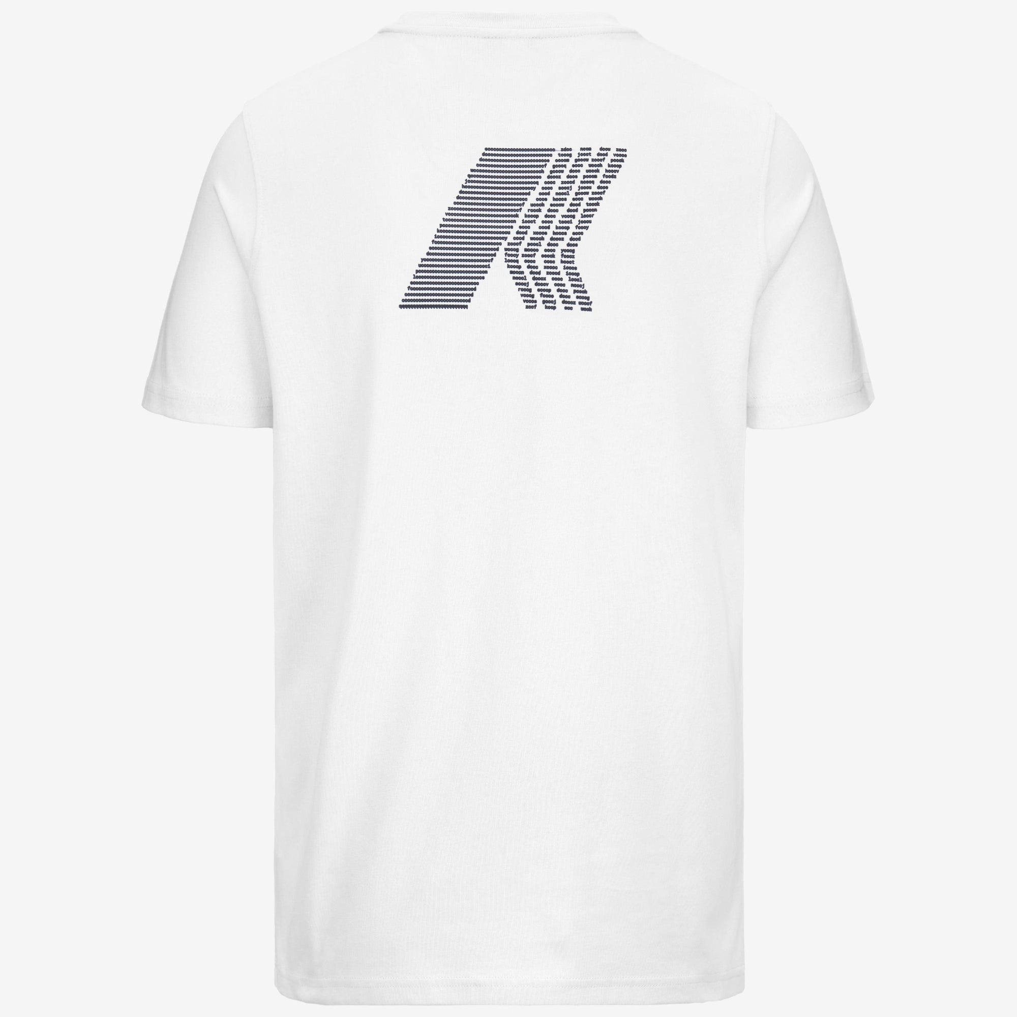 T-shirt casual da uomo in cotone bianco con stampa grafica K3138LW 001 K-WAY 