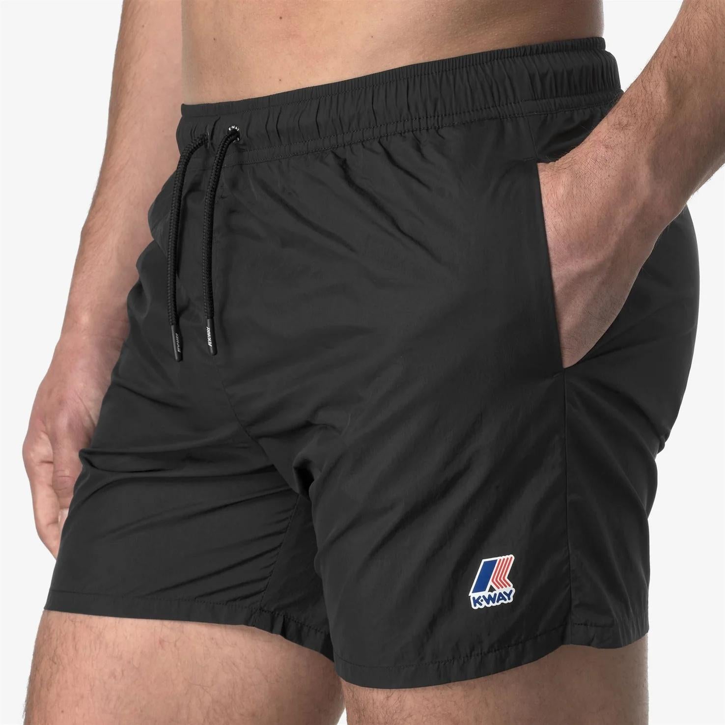 Costume da bagno da uomo ripiegabile nero con slip in rete K31357W USY K-WAY 