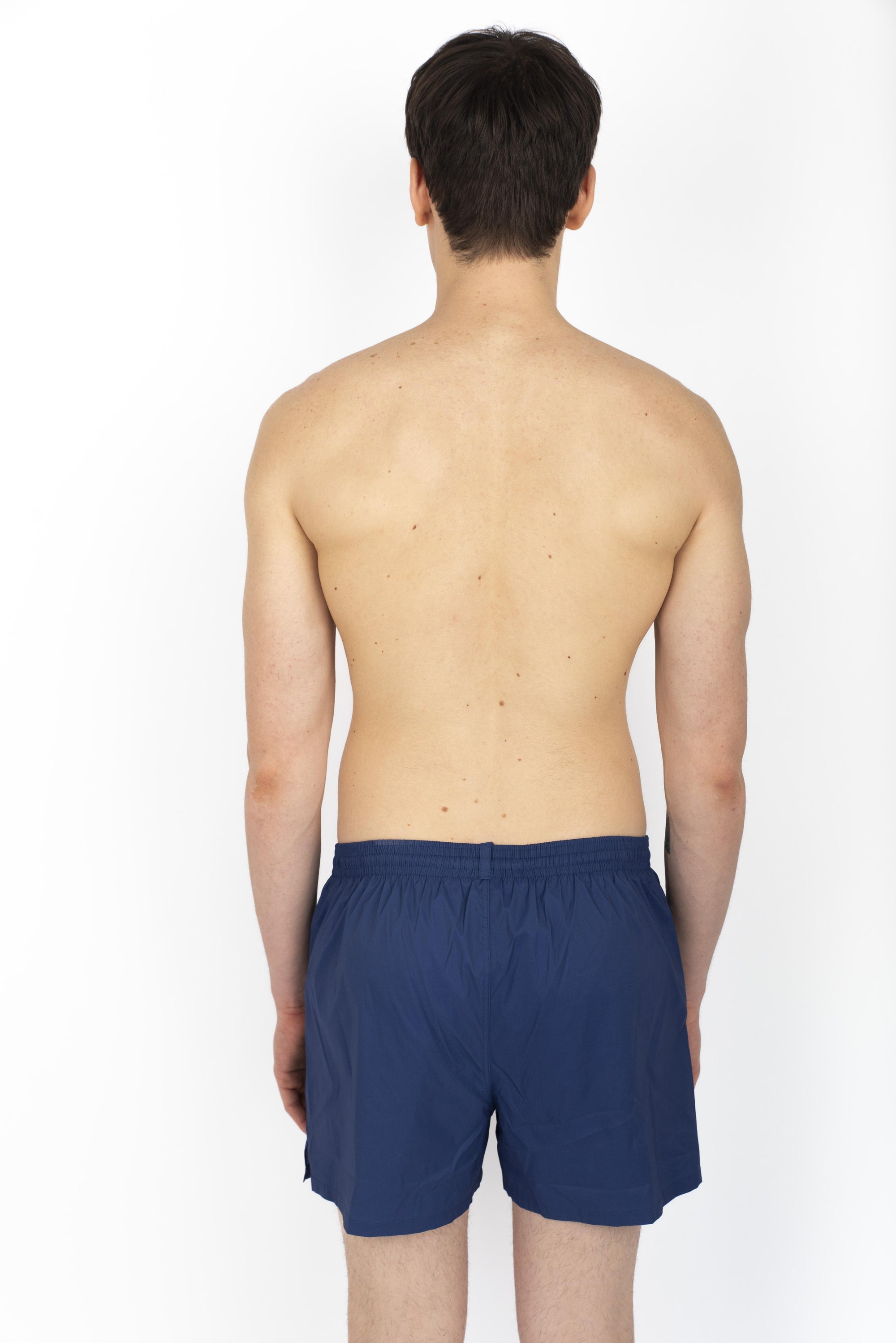 Swim boxer midi blu con fantasia logo D7B626320 405 DSQUARED BEACHWEAR 