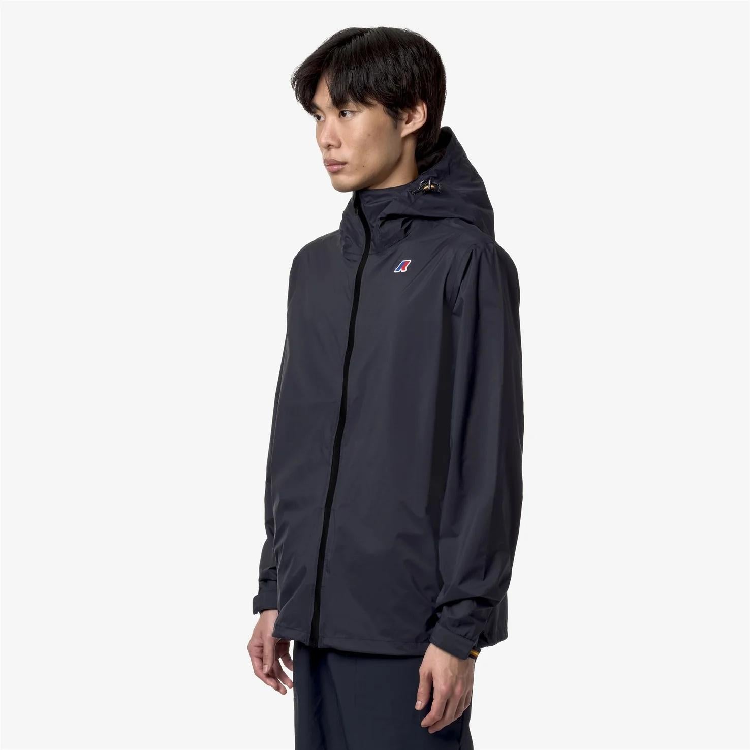 Giacca impermeabile da viaggio unisex grigio blu con design ripiegabile K8131QW K89 K-WAY 