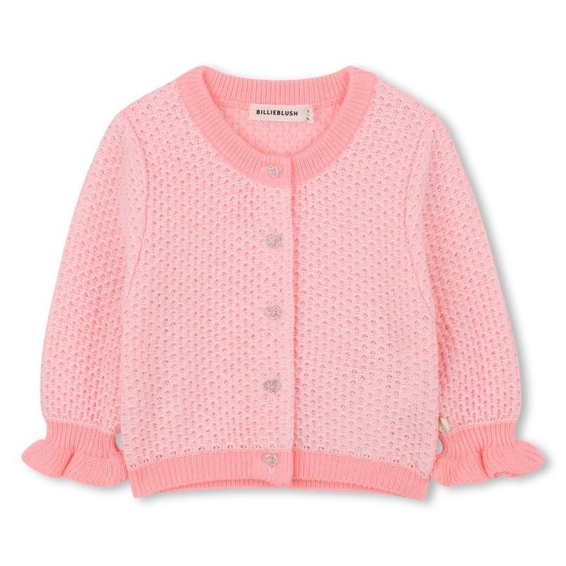 Cardigan in maglia U21435 408 BILLIEBLUSH 