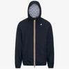 Giacca impermeabile da uomo slim fit blu per condizioni meteorologiche variabili