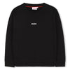 Cotton blend fleece sweatshirt with printed logo