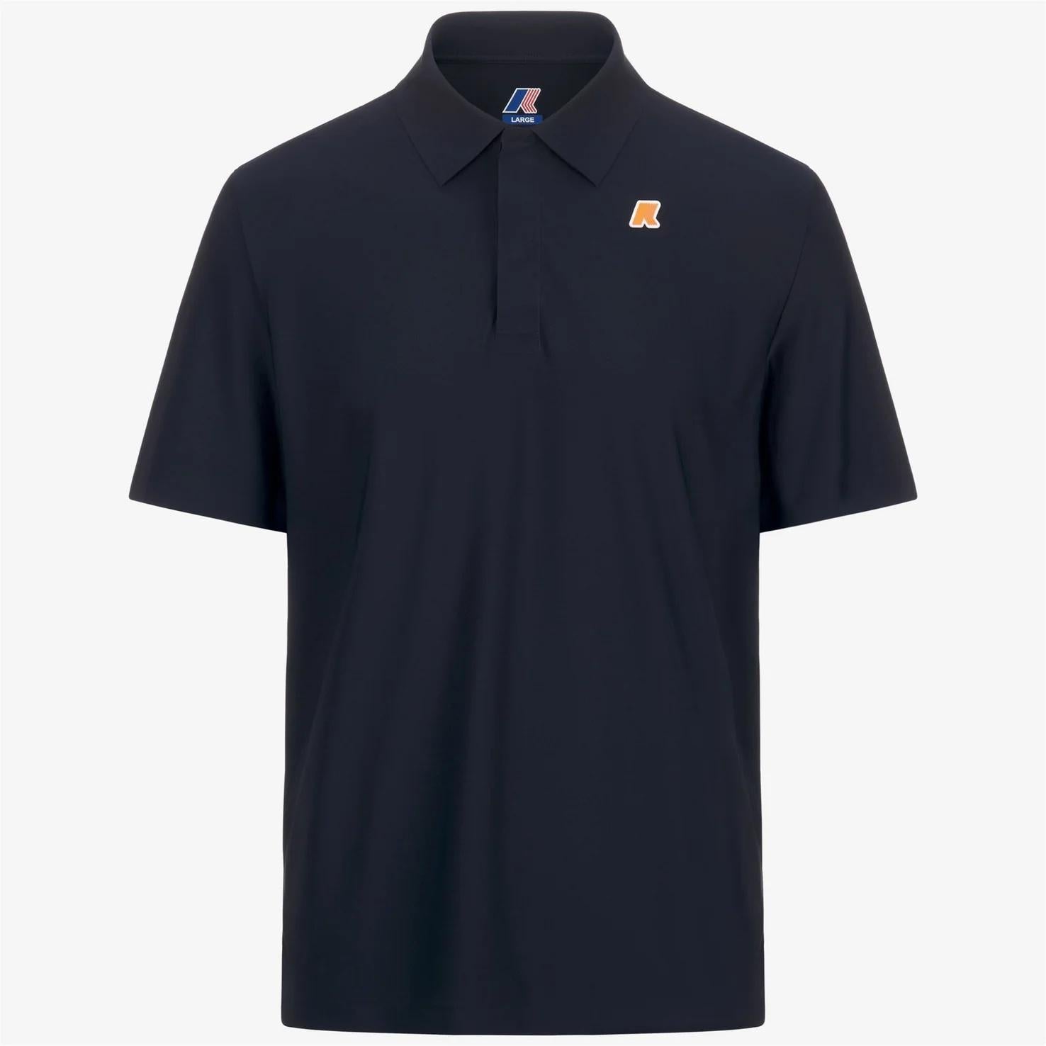 Polo da golf da uomo blu con tessuto elasticizzato K51346W K89 K-WAY 