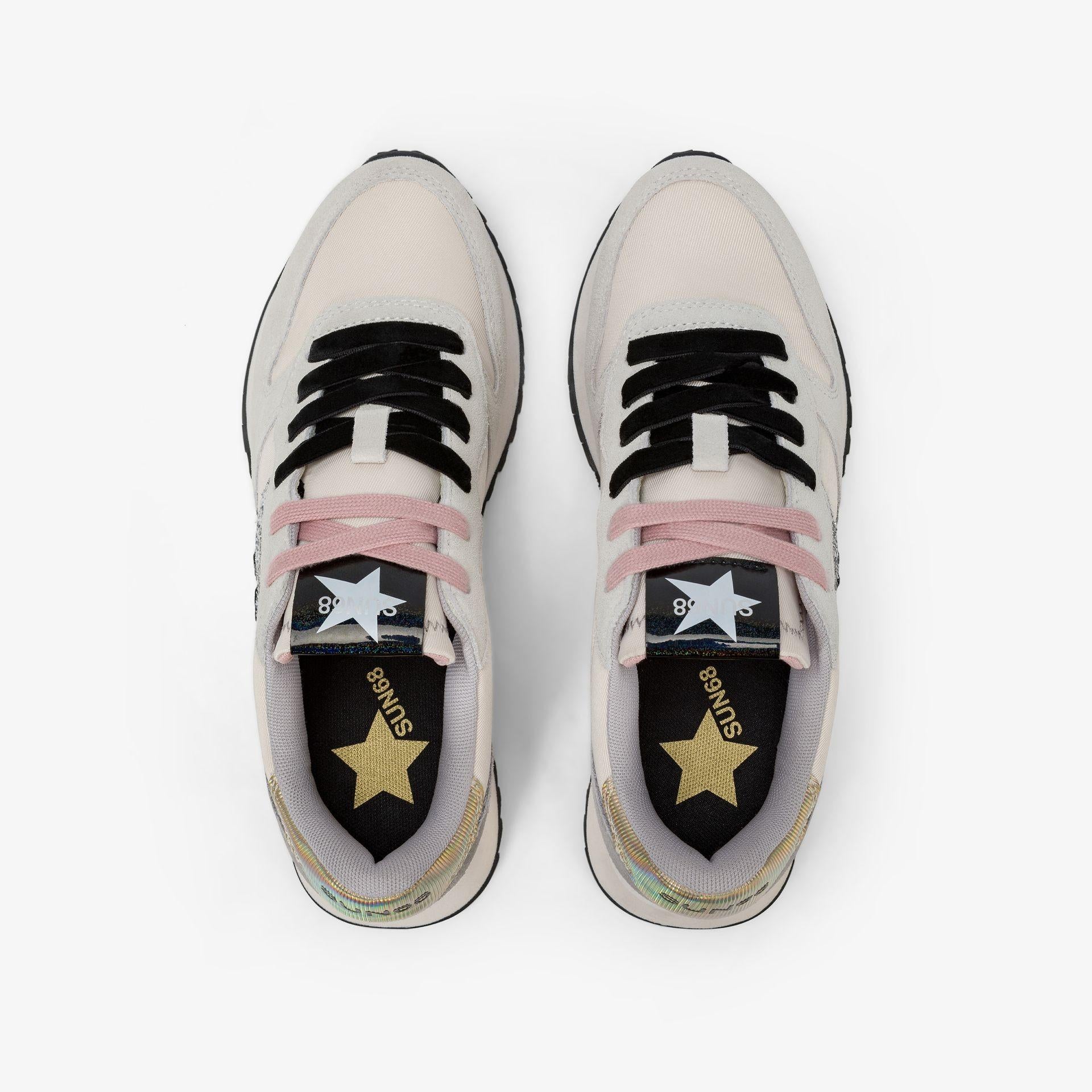 Sneaker Stargirl Glitter in nylon e suede Z45217 31 SUN68 SHOES 