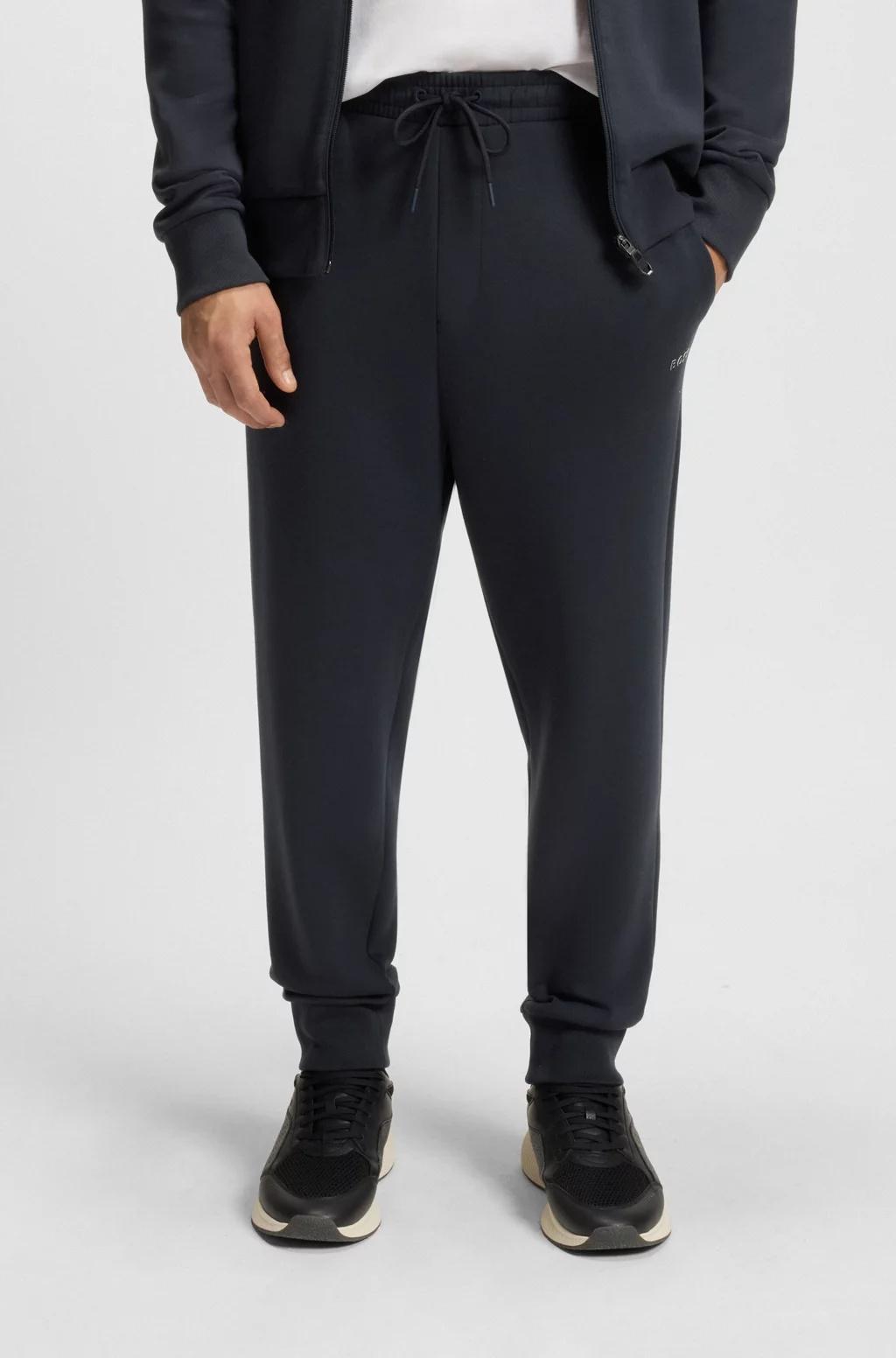 Pantaloni della tuta in cotone elasticizzato con logo stampato 50506141 402 BOSS 