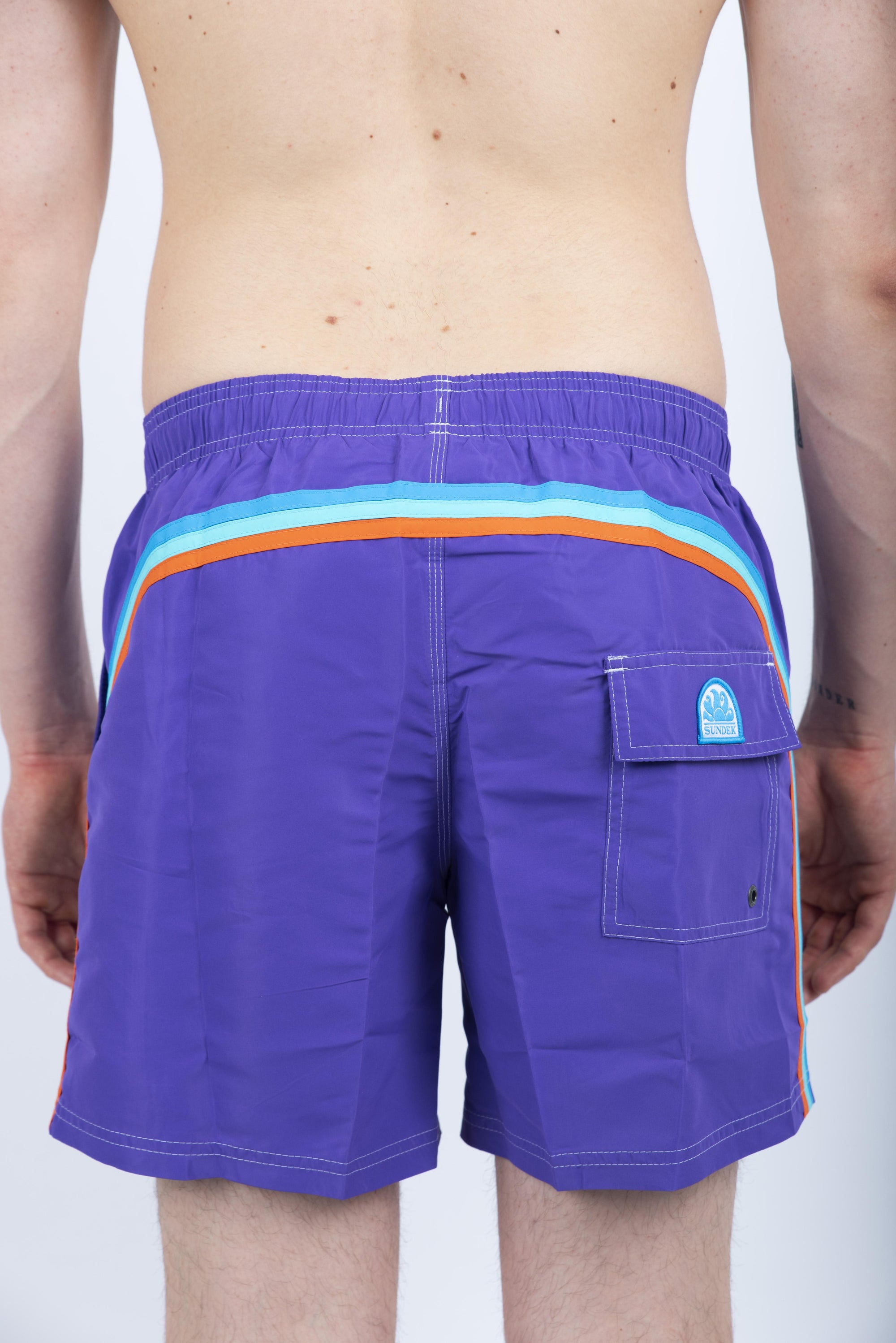 Costume da bagno corto vita elasticata Iconic Taffeta viola M504BDTA100 94903 SUNDEK 