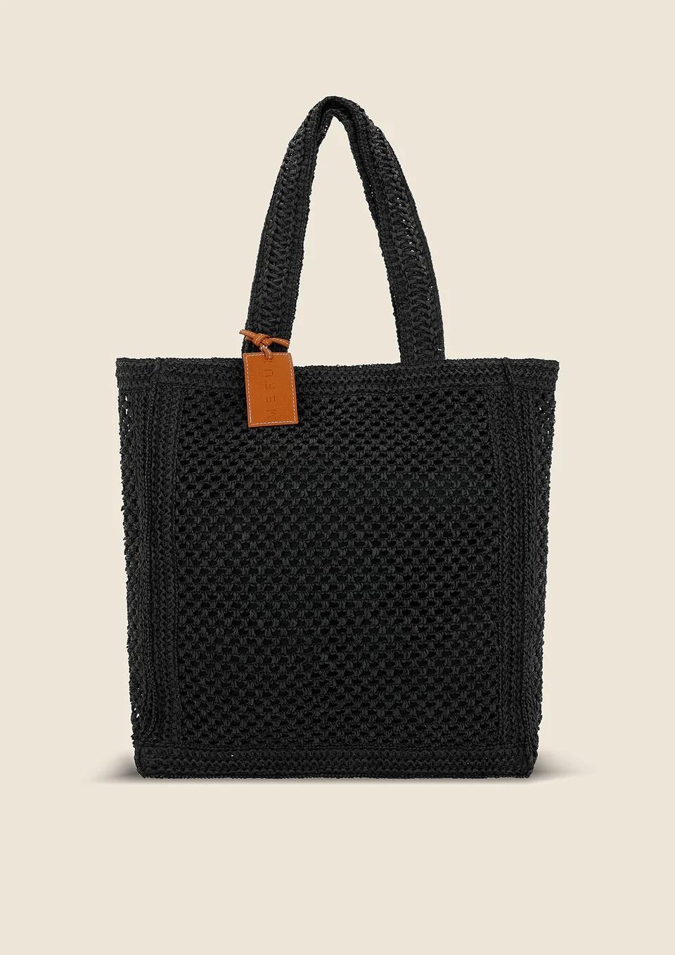 Beachbag Donna Nera MA25A076 BK ME FUI 