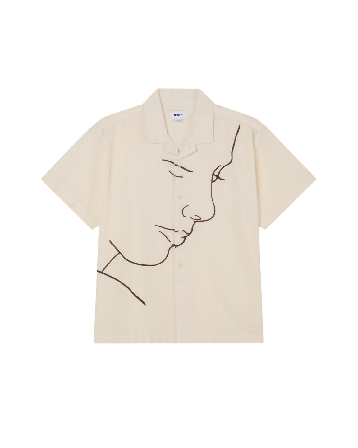 Camicia in lino maniche corte 181210430 UBL OBEY 