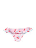 Fondo bikini a balze con stampa a ciliegie