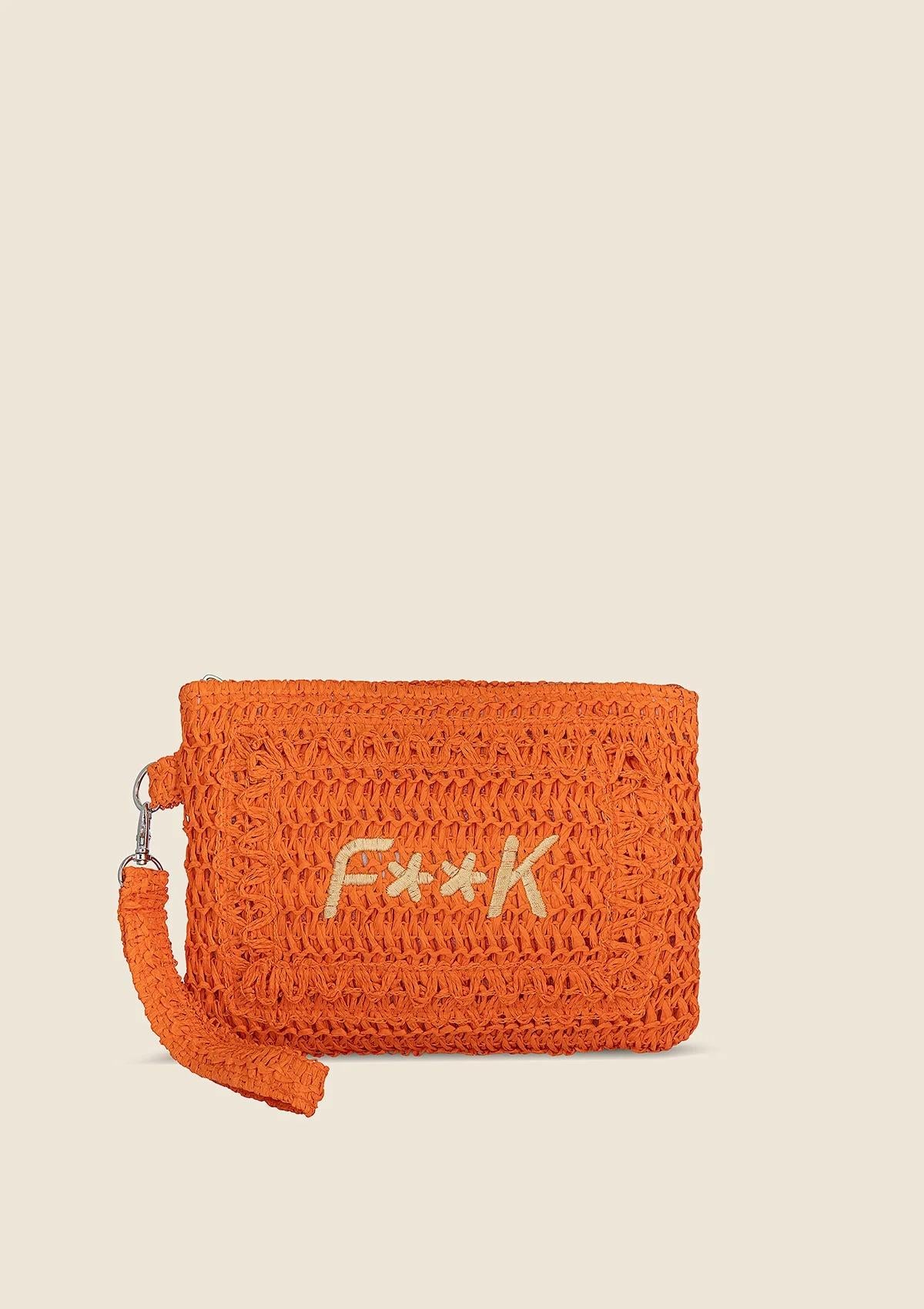 Mini Pochette Arancione A059 OR F**K 