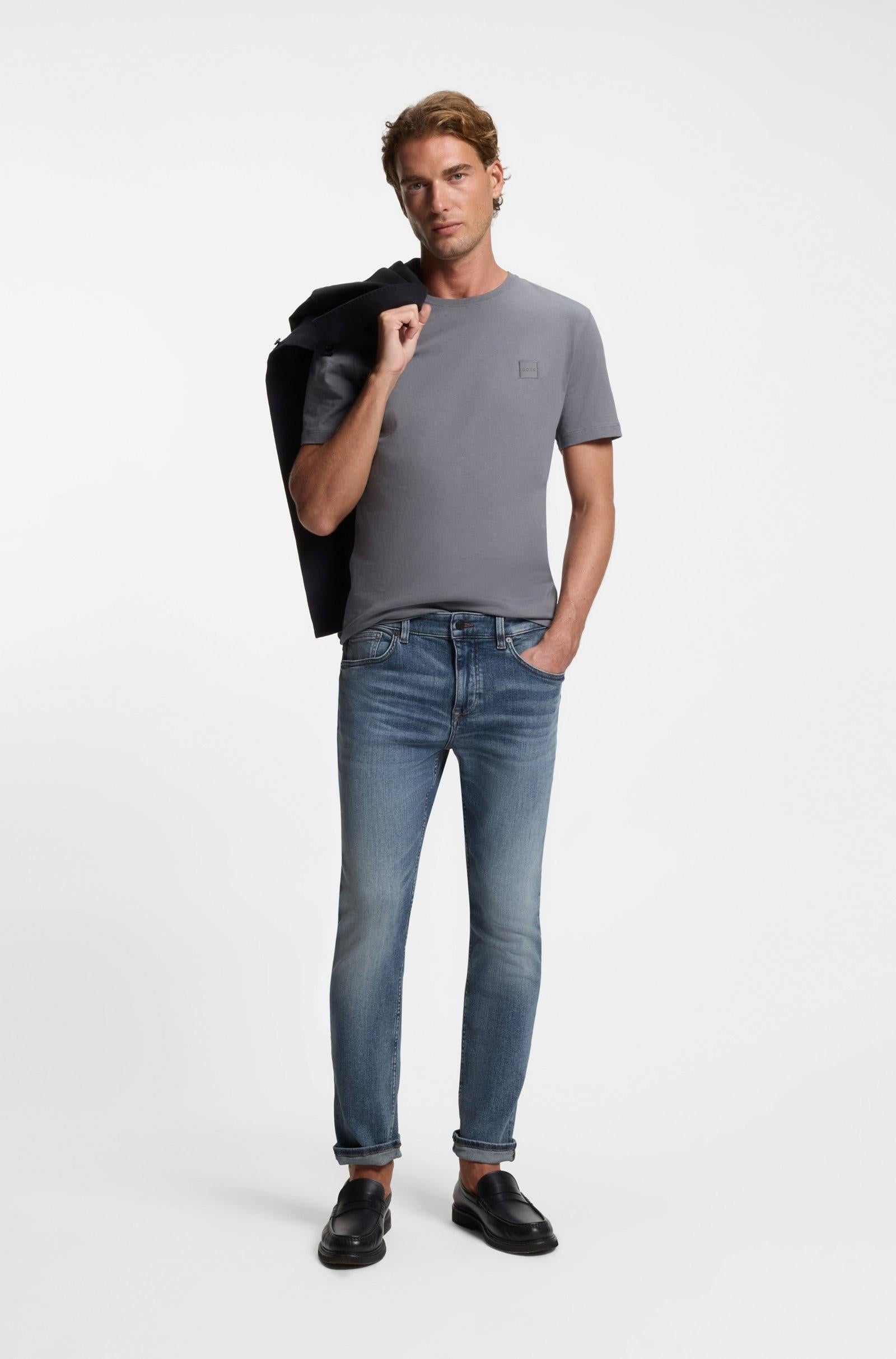 Jeans Delaware slim fit in denim soft-motion blu 50549524 438 BOSS 