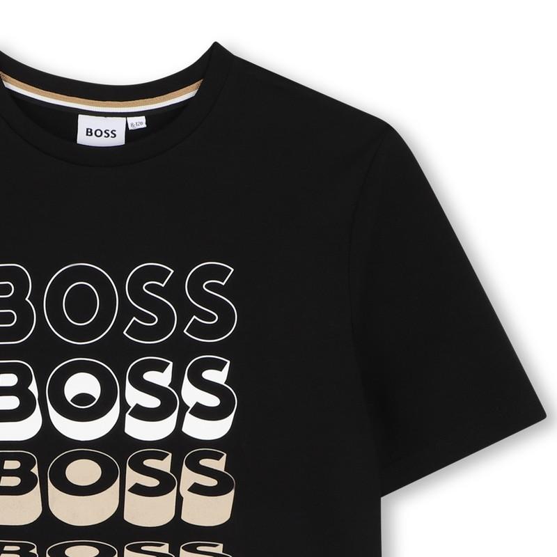 T-shirt con stampa grafica  J52982 09BA BOSS 