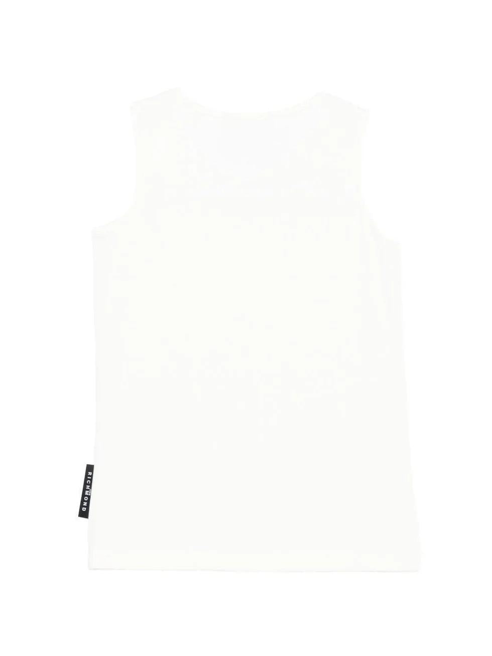 Canotta con dettaglio logo RGP26004CN OFFWHITE RICHMOND 