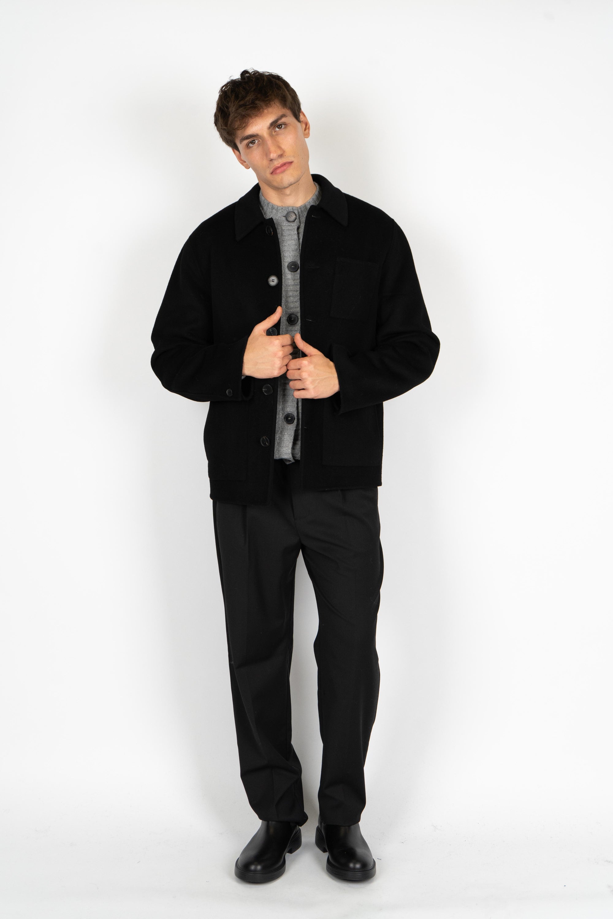 Giacca con tasconi B6F0010 A99 AMARANTO 