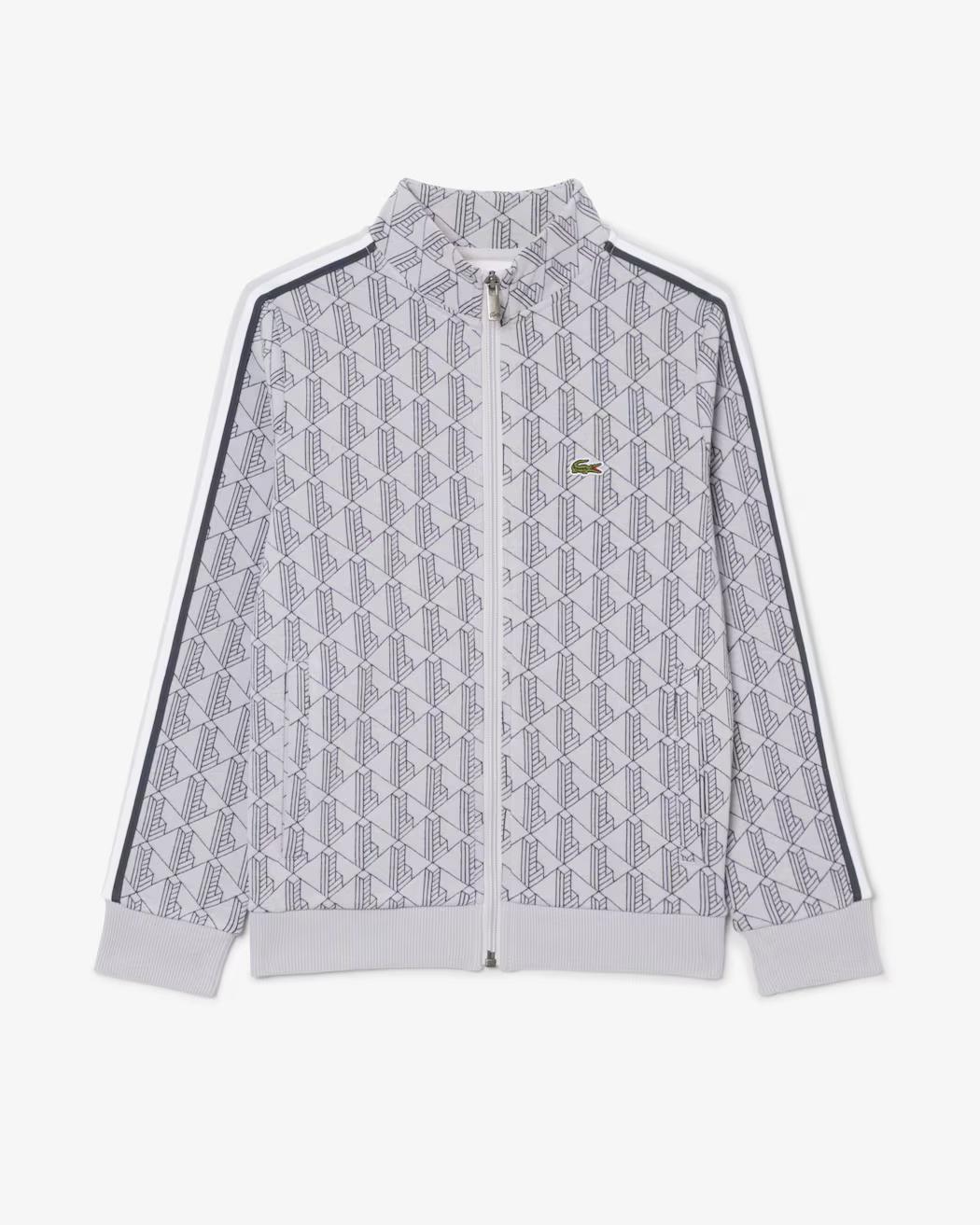 Felpa unisex a collo alto con zip e monogramma 947108 GJ3 LACOSTE 
