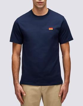 T-shirt con ricamo tricolore M666TEJS800 00701 SUNDEK 