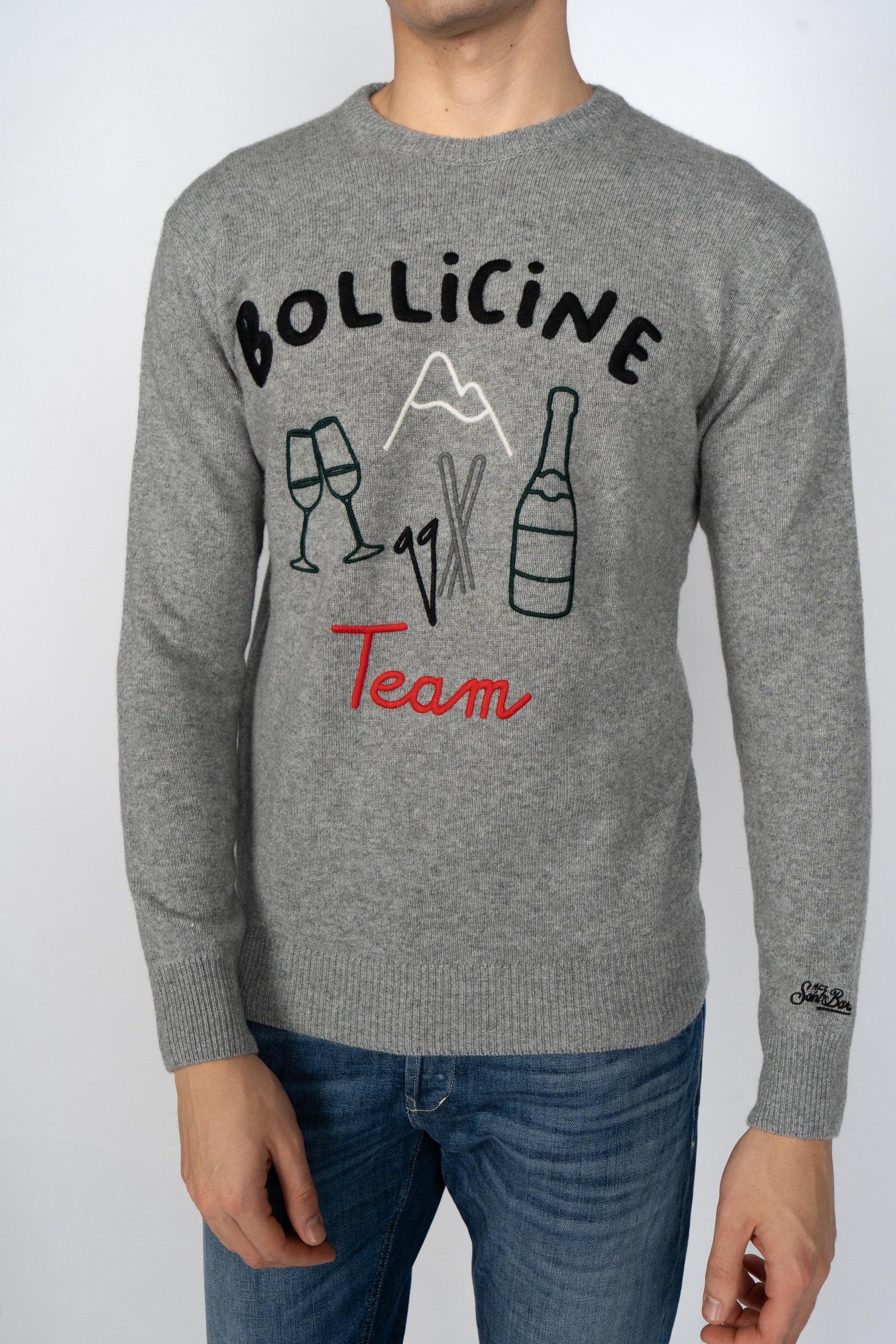 Maglione in misto cashmere Heron Bollicine HER0001 02962I MC2 SAINT BARTH 