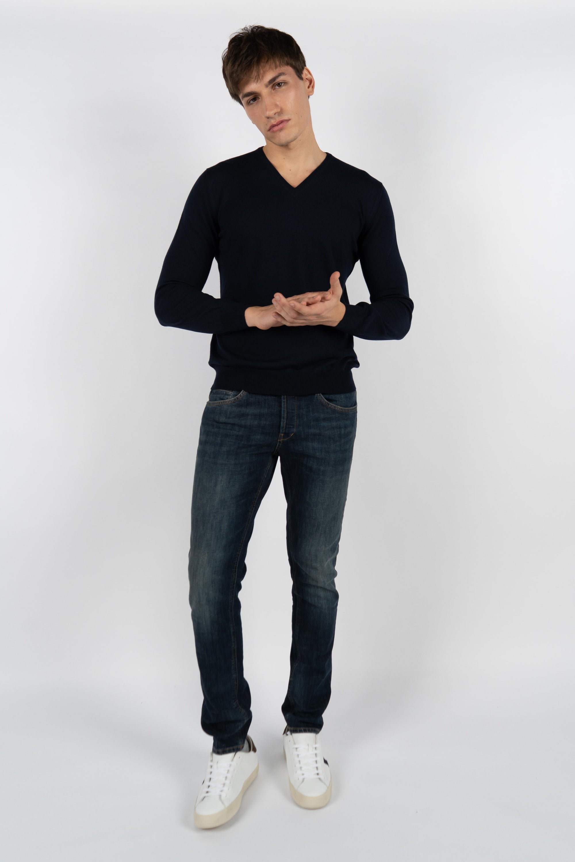 Maglia a scollo a V 55115/14290 598 GRAN SASSO 