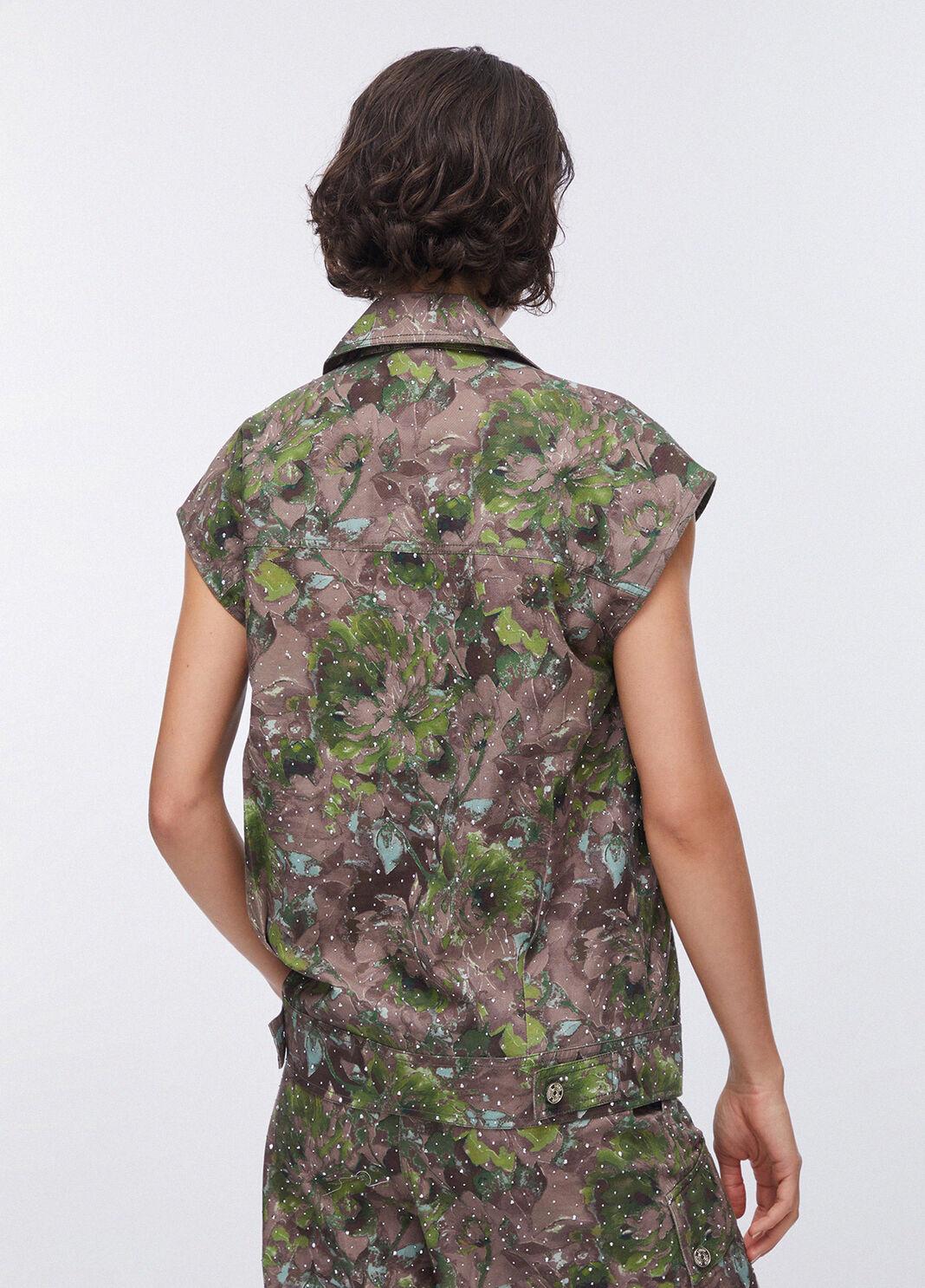 Gilet con stampa WA6341T433A P9360 LIU JO WHITE1 