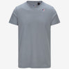 T-shirt unisex grigio in cotone con logo