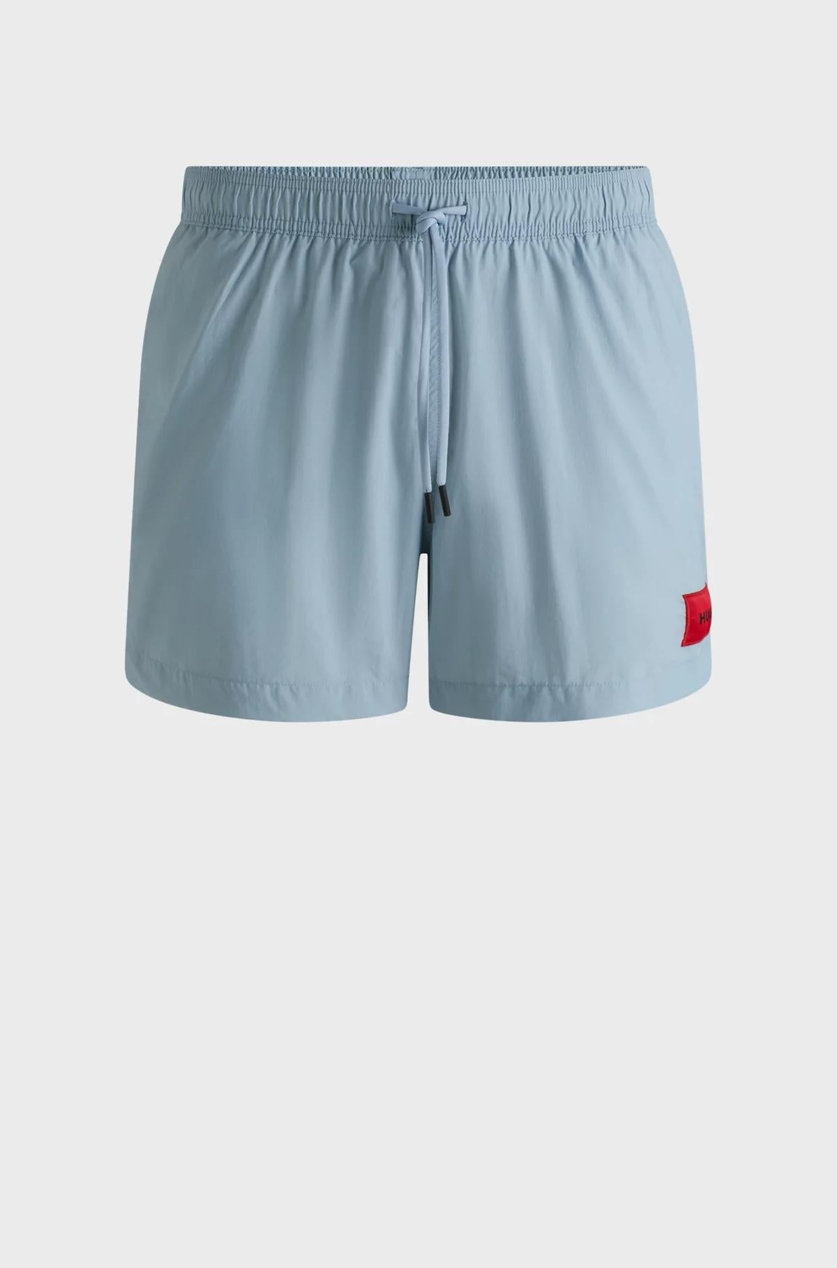 Boxer da mare con fodera interna integrale ed etichetta con logo rossa 50493450 483 HUGO 