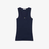 Canotta slim fit Pointelle in maglia di cotone