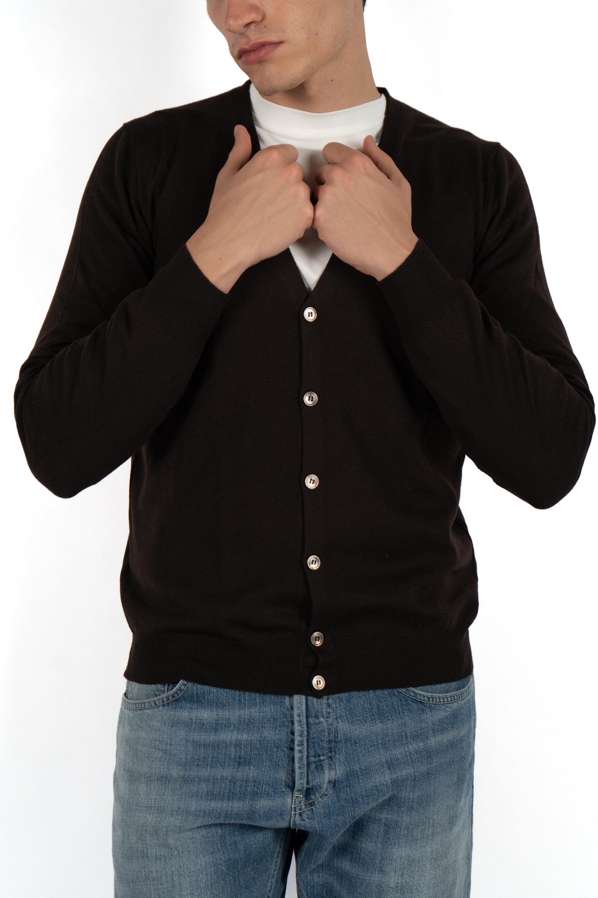 Cardigan in lana 58185/14296 195 GRAN SASSO 