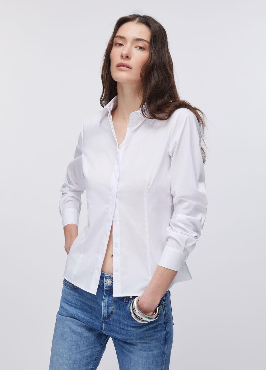 Camicia con ricami gioiello WA6111T039A 11111 LIU JO WHITE1 