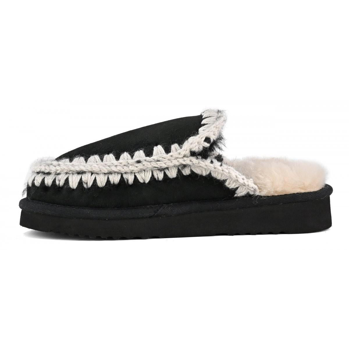 Eskimo slipper MUFW101125A BKWHI MOU 