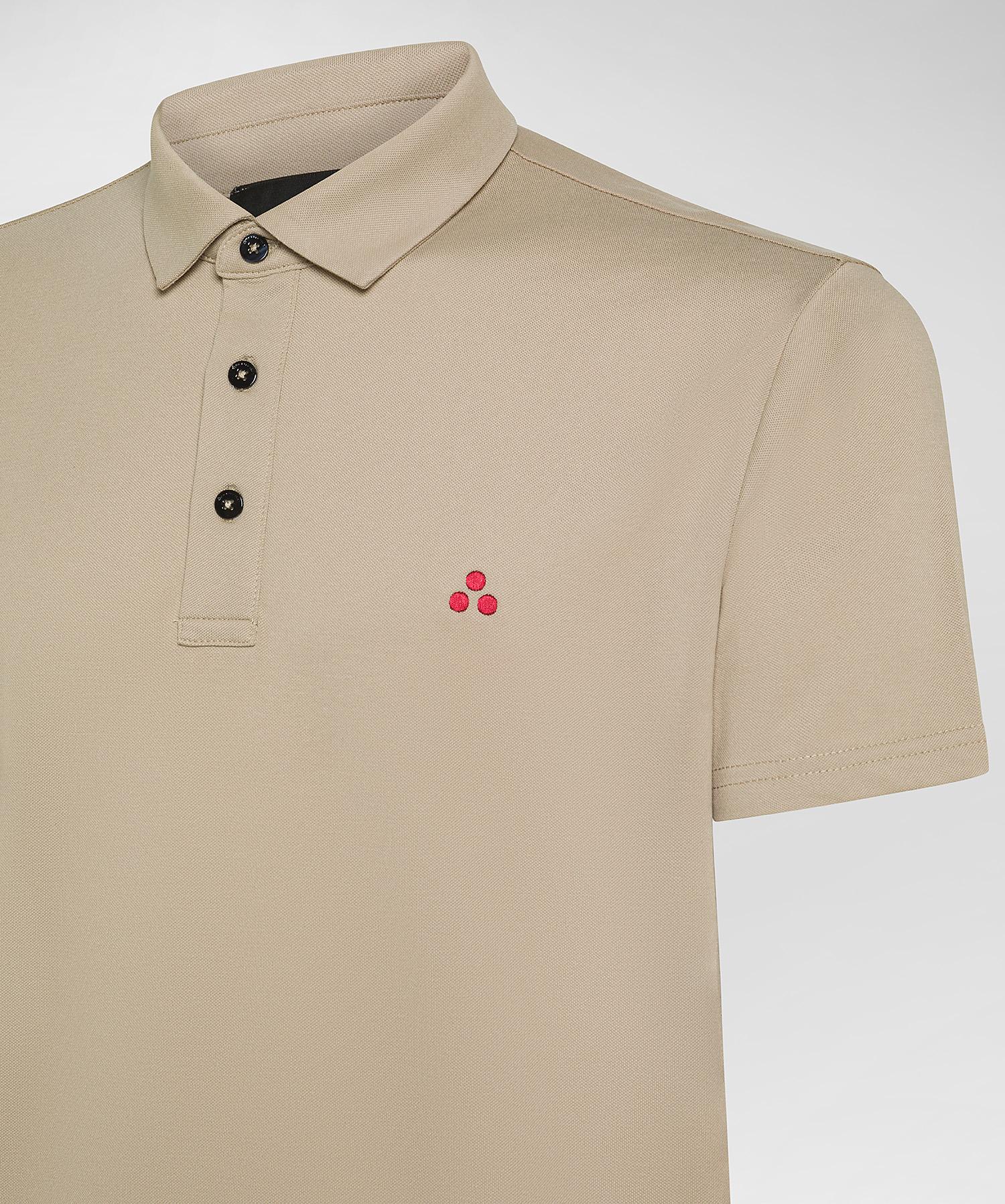 Mezzola 02 Polo in Piqué di cotone stretch amaretto PEU5471 859 PEUTEREY 