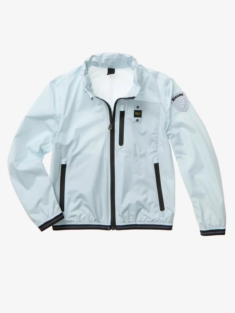 Giacca antivento dewar junior con nastro adesivo ed elasticizzato 26SBLKC11423 888A BLAUER 