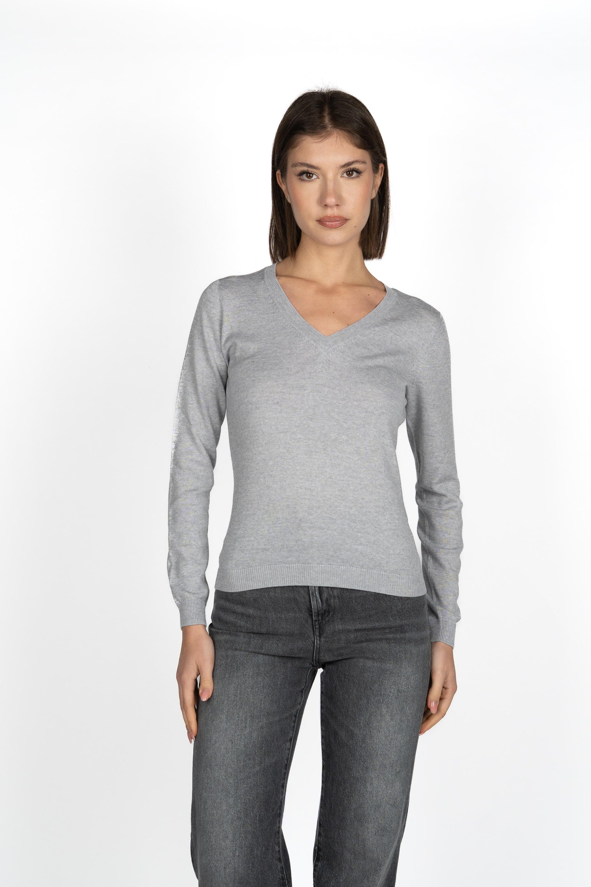 Scollo V in Lana Merino 54212/14202 052 GRAN SASSO 