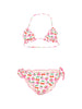 Printed bikini with ruffles