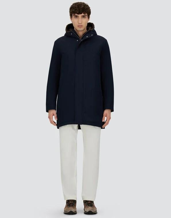 Parka lungo in keystone e light faux fur PA000170U12343Z 9200 HERNO 