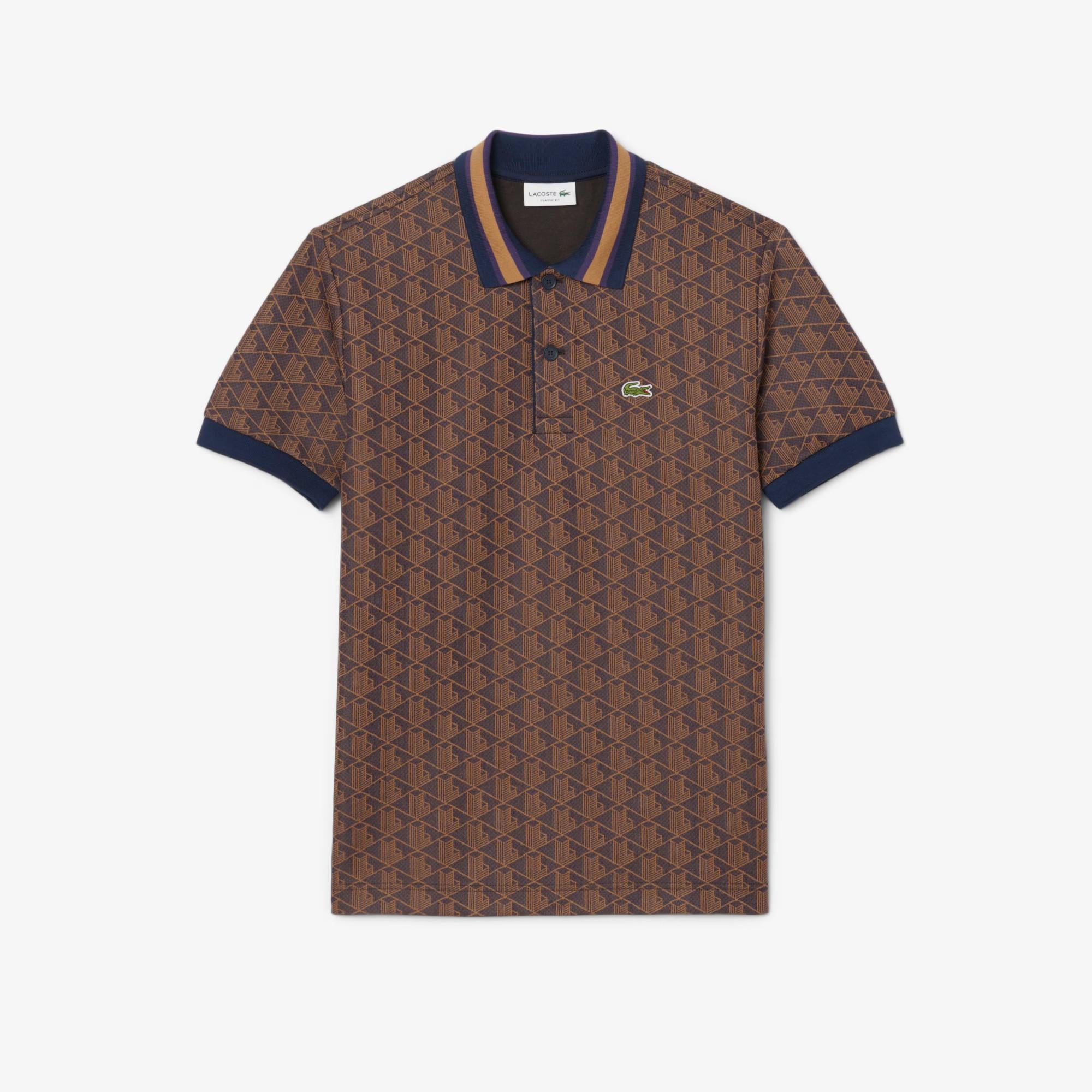 Maglia in jacquard monogrammata DH1417 9I4 LACOSTE 
