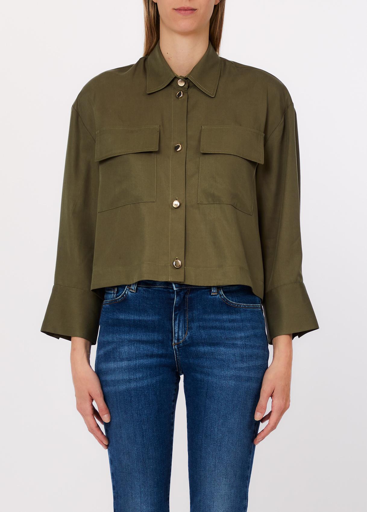 Camicia con taschino WA6265T414A X0766 LIU JO WHITE1 