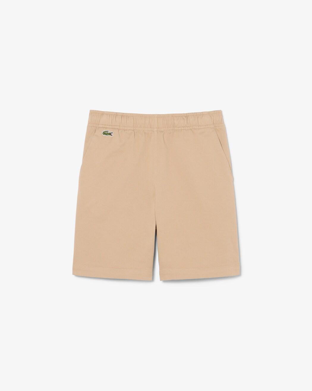 Shorts chino in twill di cotone elasticizzato 847155 02S LACOSTE 