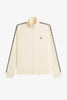 Track jacket con fettuccia a contrasto