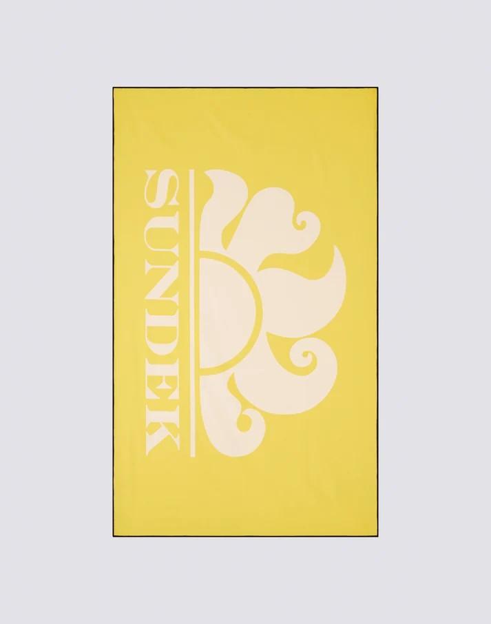 Asciugamano da spiaggia in microfibra con logo AM398ATMI100 12301 SUNDEK 