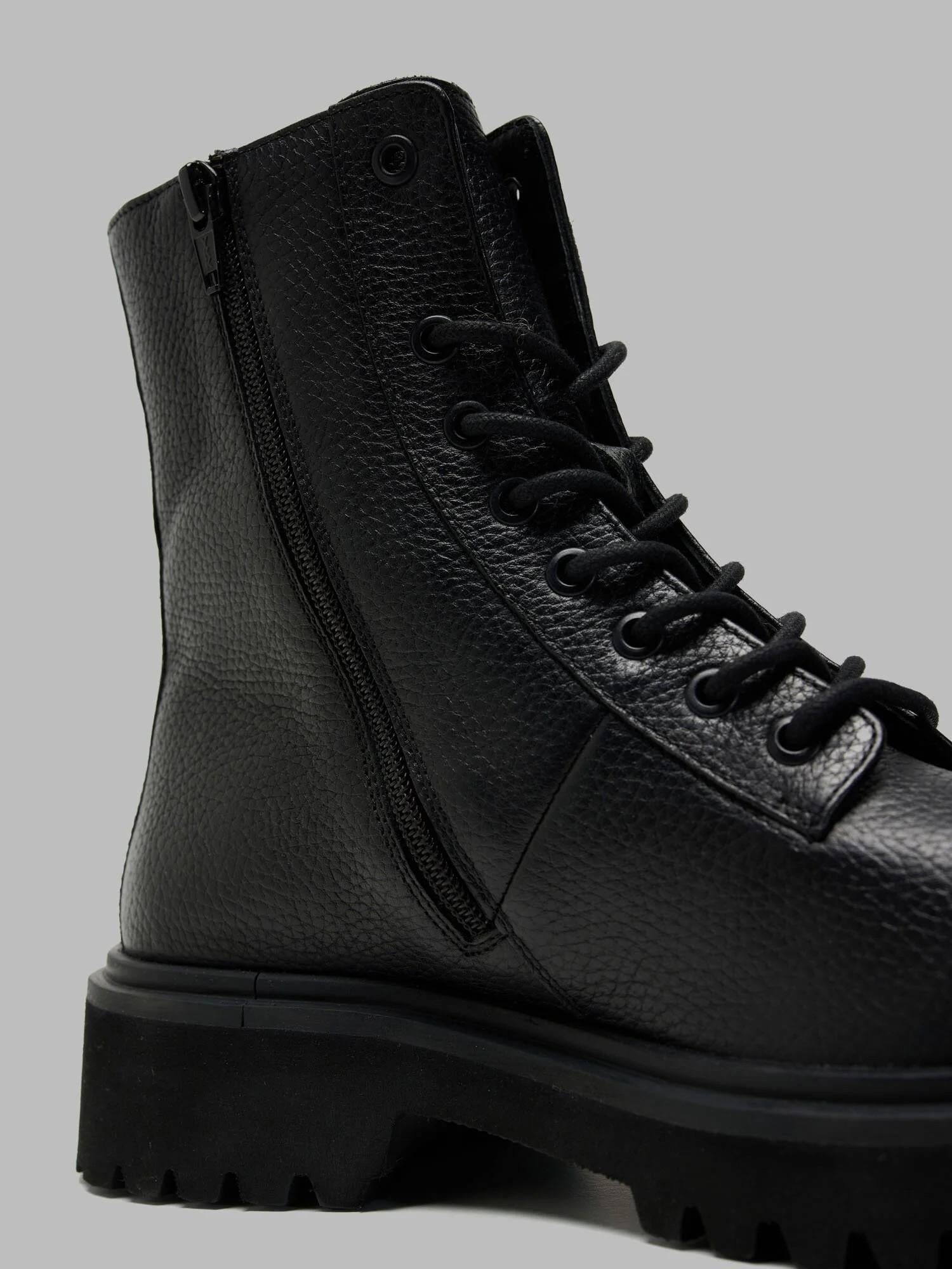 Stivaletto combat Buxton04-Tum F5BUXTON04TUM BLK BLAUER SHOES 