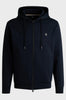 Cotton blend hooded sweatshirt with zip and Double B monogram